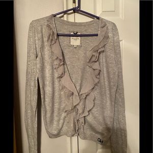 Gilly Hicks Ruffle Front Cardigan